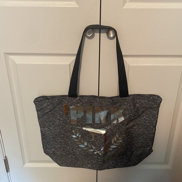 💕PINK💕by Victoria's Secret💕PINK💕
Large 🩶Gray🩶Canvas Tote/NWT - Picture 4 of 7